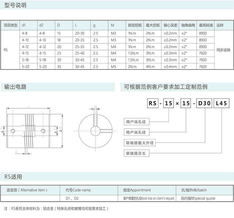 RB系列線性頂絲聯(lián)軸器